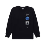 Load image into Gallery viewer, T-Shirt Longsleeves UNC GEO BLACK
