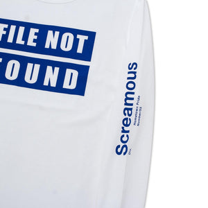 T-Shirt Longsleeves FILE NOT FOUND WHITE