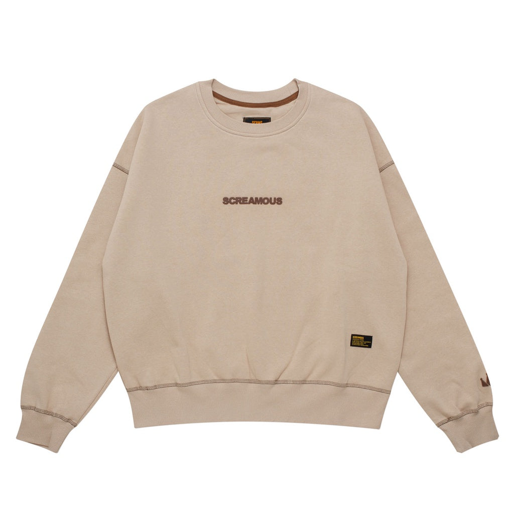 Sweater Crewneck OVERSIZED LEGEND TINY BEIGE