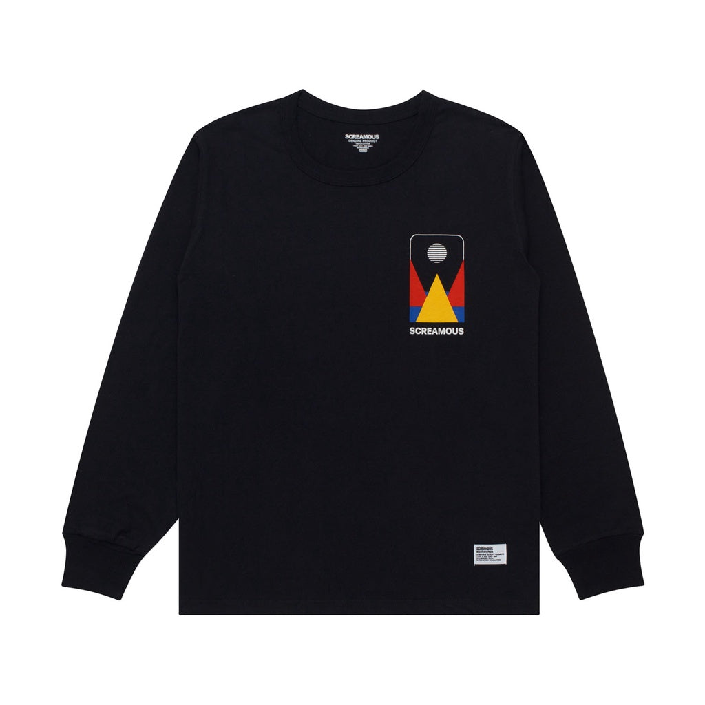 T-Shirt Longsleeves MOUNTAIN BLACK