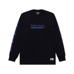 Load image into Gallery viewer, T-Shirt Longsleeves TIME RUNS OUT BLACK
