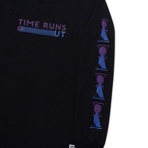 T-Shirt Longsleeves TIME RUNS OUT BLACK