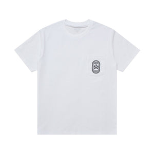 GOOD VIBRATIONS T-Shirt OUVAL BADGE WHITE