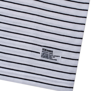 T-Shirt Stripe LUKE BLACK WHITE