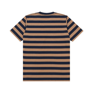 T-Shirt Stripe NEVILLE BROWN NAVY