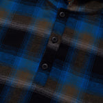 Load image into Gallery viewer, Flannel HoodieShirt LIBER GREEN BLUE
