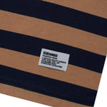 Load image into Gallery viewer, T-Shirt Stripe NEVILLE BROWN NAVY

