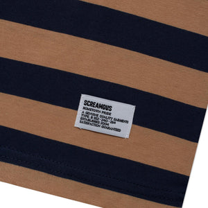 T-Shirt Stripe NEVILLE BROWN NAVY