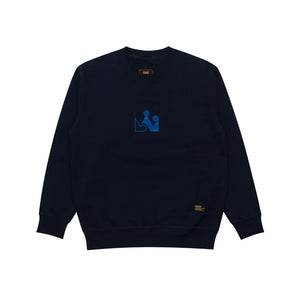 Crewneck BOLD CROWN NAVY BLUE