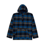 Load image into Gallery viewer, Flannel HoodieShirt LIBER GREEN BLUE
