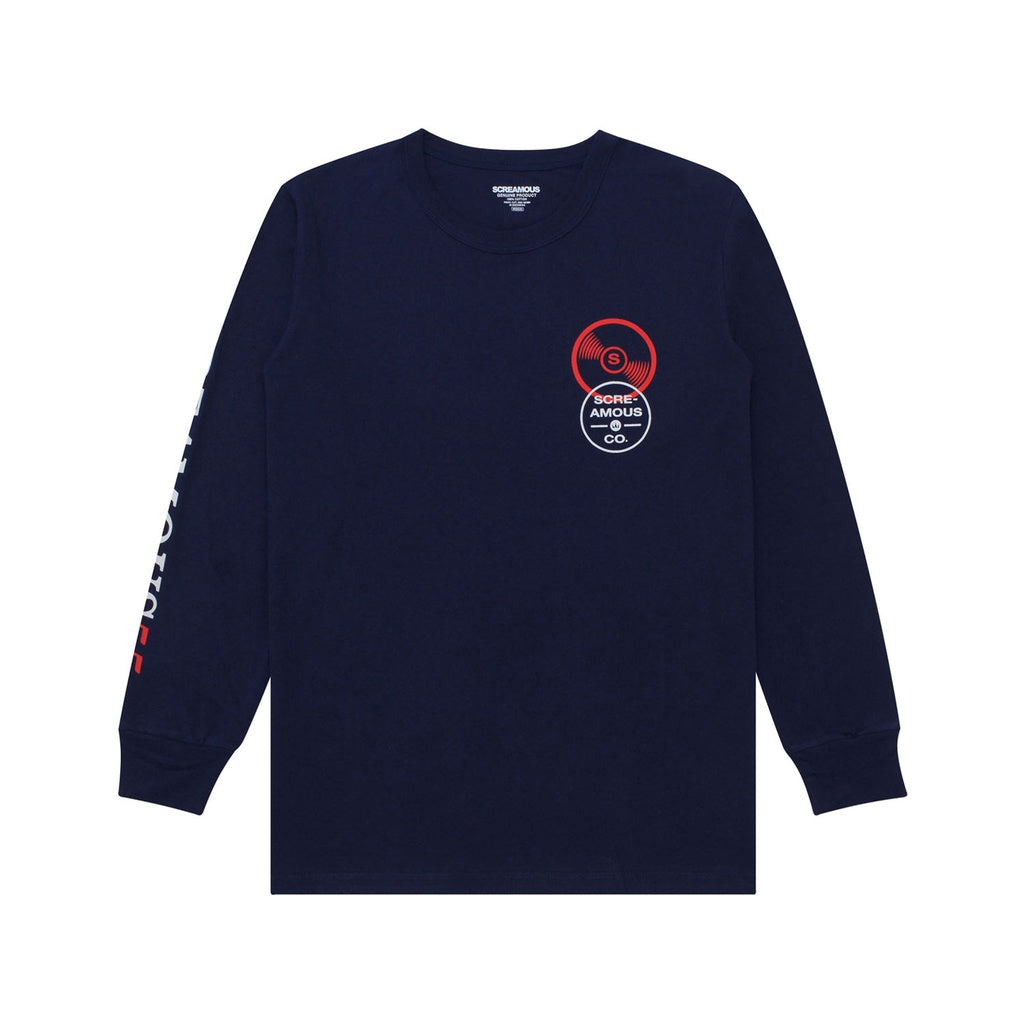 T-Shirt Longsleeves RECORDDDS NAVY BLUE