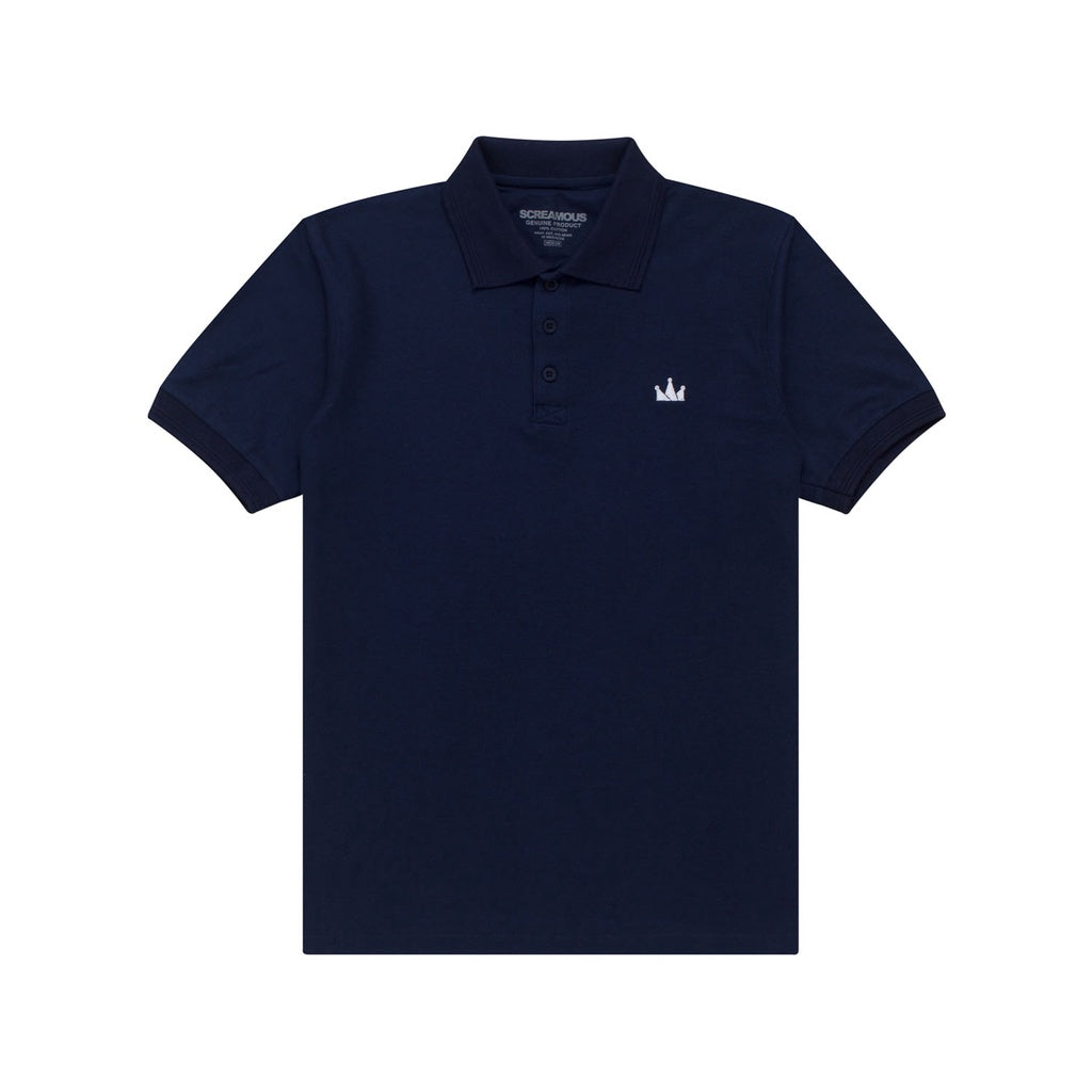 Polo Shirt Basic CROWN MISTY NAVY BLUE
