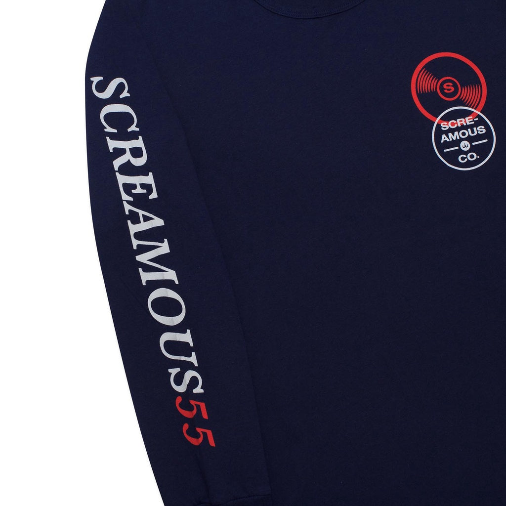 T-Shirt Longsleeves RECORDDDS NAVY BLUE