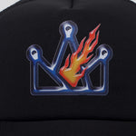 Load image into Gallery viewer, Hat CROWN FLAME BLACK
