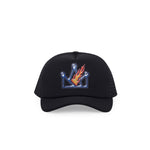 Load image into Gallery viewer, Hat CROWN FLAME BLACK
